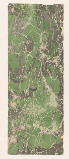 Broken pebble marble in grey and green