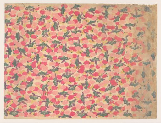Strew pattern of flowers