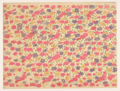 Strew pattern of flowers