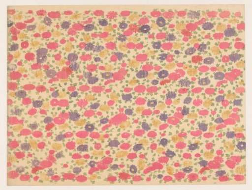 Strew pattern of flowers