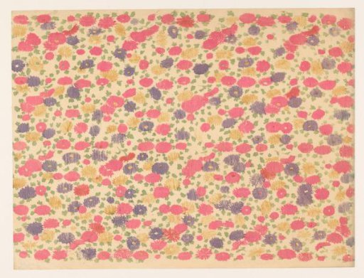 Strew pattern of flowers