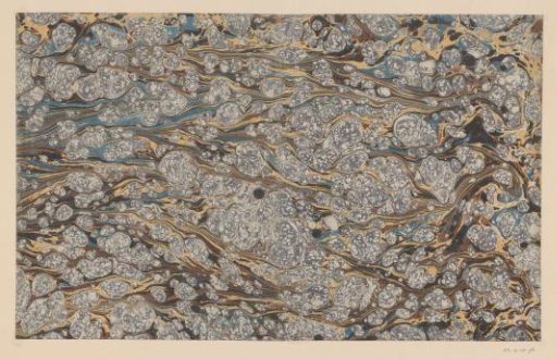 Granite-striped marble in grey, brown, blue, yellow and black