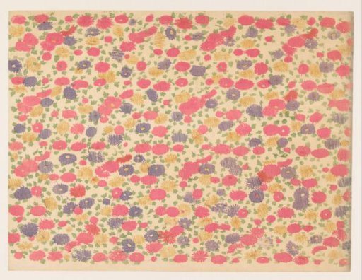 Scatter pattern of flowers