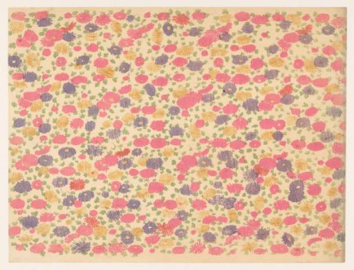 Scatter pattern of flowers