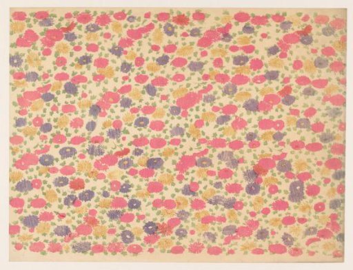 Scatter pattern of flowers
