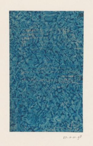 Veined starched paper in blue