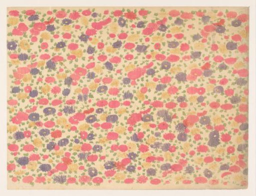 Scatter pattern of flowers