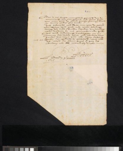 Letter to Constantijn Huygens (I)