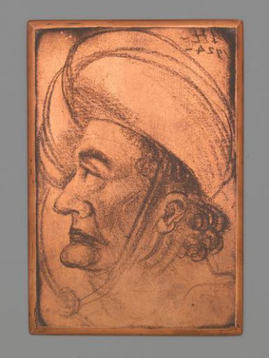 Head of a man with a turban
