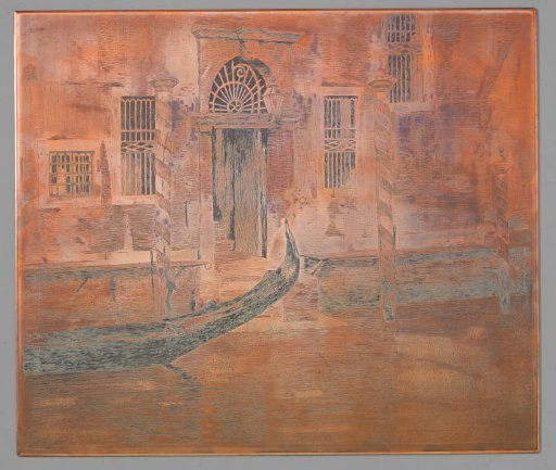 Gondola Approaching on the Grand Canal, Venice