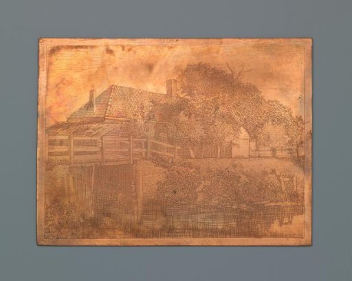 Farmhouse with ditch