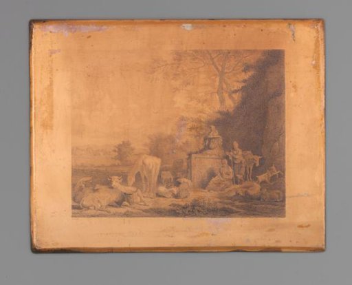 Shepherd Couple with Flock