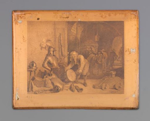 Interior with a Boy Playing a Drum