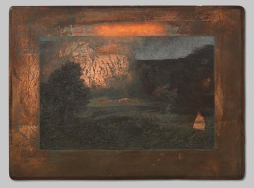 Landscape with a flock of sheep