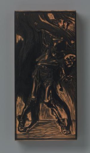Death as Harlequin playing bilboquet