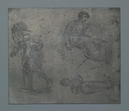 Mother with child, beggar, woman