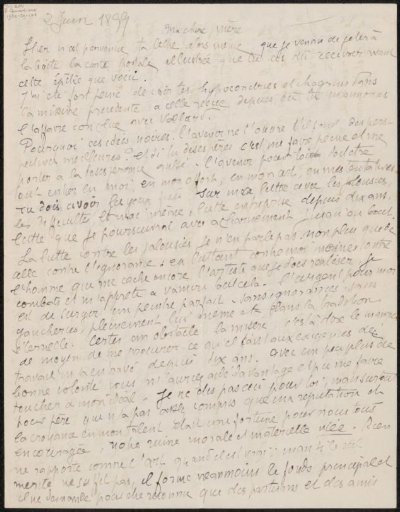 Letter to Héloïse Bernard-Bodin