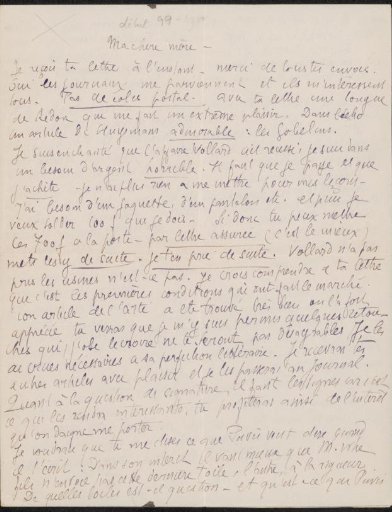 Letter to Héloïse Bernard-Bodin