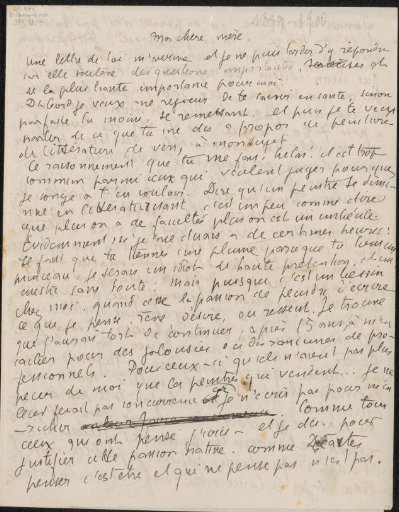 Letter to Héloïse Bernard-Bodin