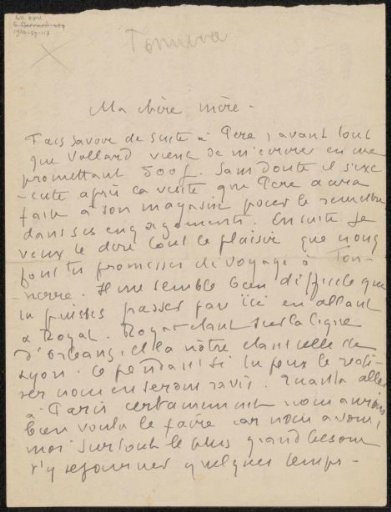 Letter to Héloïse Bernard-Bodin