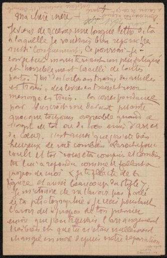 Letter to Héloïse Bernard-Bodin