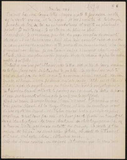 Letter to Héloïse Bernard-Bodin