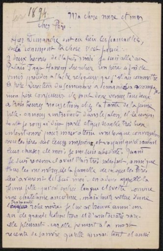 Letter to Emile Ernest Bernard and Héloïse Bernard-Bodin