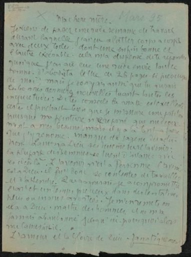 Letter to Héloïse Bernard-Bodin