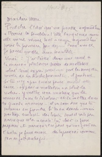Letter to Héloïse Bernard-Bodin