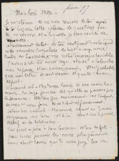 Letter to Héloïse Bernard-Bodin
