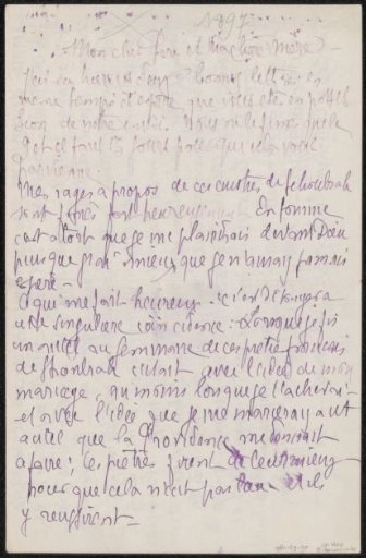 Letter to Emile Ernest Bernard and Héloïse Bernard-Bodin