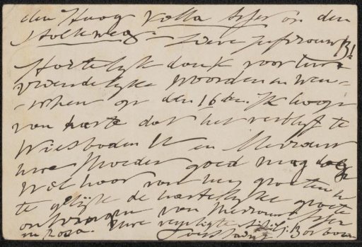 Letter card to Mrs. B. Levyssohn Norman