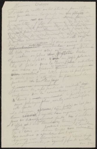 Draft letter to Albert Messein