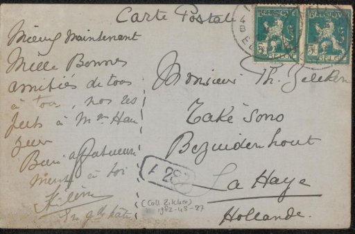 Letter to Philip Zilcken