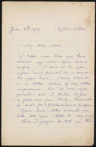 Letter to Elsie Maud Cownie
