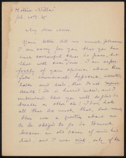 Letter to Elsie Maud Cownie