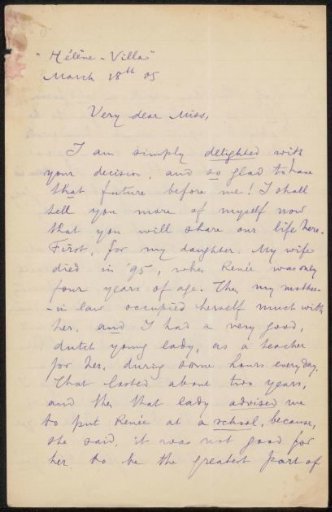 Letter to Elsie Maud Cownie