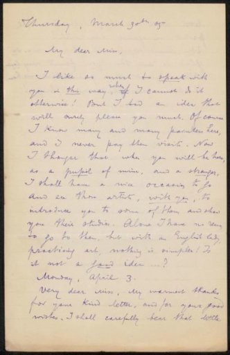 Letter to Elsie Maud Cownie