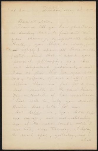 Letter to Elsie Maud Cownie