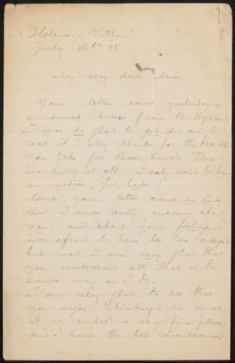 Letter to Elsie Maud Cownie