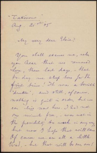 Letter to Elsie Maud Cownie