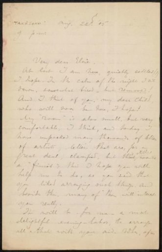 Letter to Elsie Maud Cownie