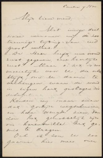 Letter to Philip Zilcken