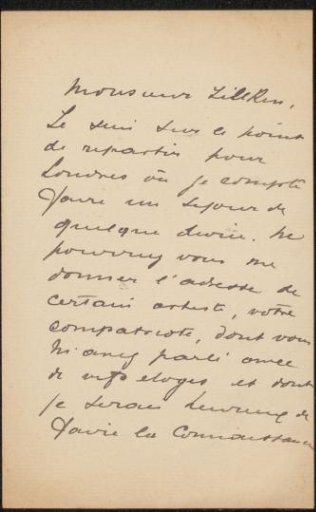 Letter to Philip Zilcken
