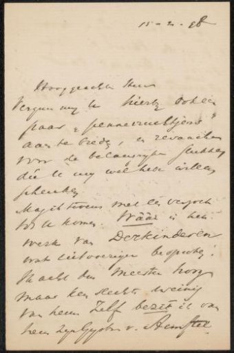 Letter to Philip Zilcken