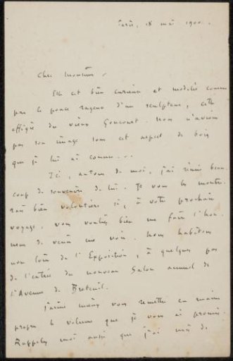 Letter to Philip Zilcken