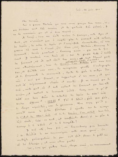Letter to Philip Zilcken
