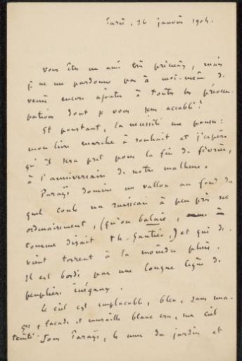 Letter to Philip Zilcken