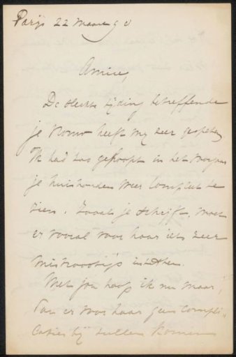 Letter to Philip Zilcken