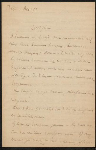 Letter to Philip Zilcken